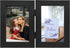 Frametory, 4x6 Double Picture Frame Hinged Photo Frames Two Folding Frame Desktop Glass Frame Vertical (Black, 4x6 Double)...