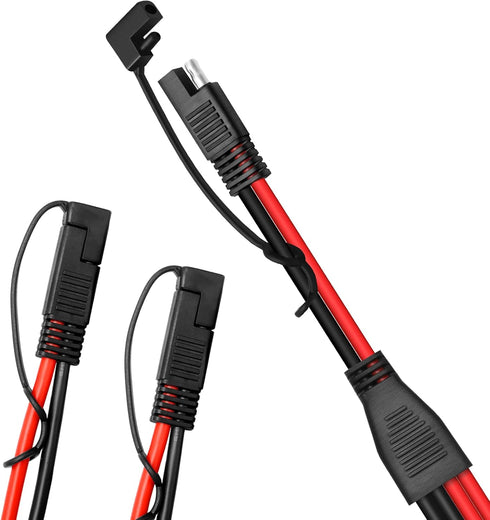 10AWG SAE DC Power Automotive Connector Cable Y Splitter 1 to 2 SAE Extension Cable, Fit for Suitable for Solar Battery Connection and Transfer -4...