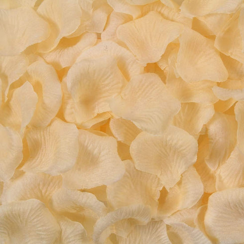Nine to Nine Pack of 1000 Rose Petals, Artificial Flowers for Decoration Wedding Party (Champagne)...