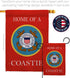 Breeze Decor Home of Coastie Garden Flag Armed Forces Coast Guard USCG Semper Paratus United State American Military Veteran Retire Official House...