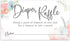 Canopy Street Pastel Watercolor Floral Diaper Raffle Tickets / 50 Baby Shower Sprinkle Game Drawing Cards / 2" x 3.5" Gender Reveal Party Activity...