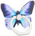 Butterfly Cell Phone Ring Holder Finger Ring Grip Stand 360° Rotation 180° Flip Universal Kickstand Compatible with All Smartphones (Purple)...