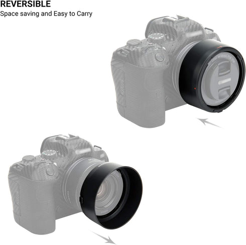 Lens Hood for Canon RF 50mm F1.8 STM on EOS R6 R5 RP R Camera, Reversible Lens Shade Replace Canon ES-65B Lens Hood, Compatible with 43mm Filters ...