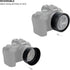 Lens Hood for Canon RF 50mm F1.8 STM on EOS R6 R5 RP R Camera, Reversible Lens Shade Replace Canon ES-65B Lens Hood, Compatible with 43mm Filters ...