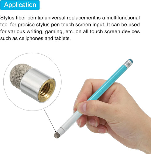 MECCANIXITY 8pcs 7mm Stylus Pen Fiber Fine Tips Universal Replacement High Precision for Stylus Pen Capacitive Touch Screen Devices...