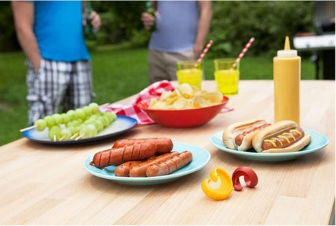 2PCS Spiral Hot Dog Slicers, Cyclone Barbecue Sausage Cutter Kitchen Tools Spiral Hot Dog Cutters Home DIY Sausage Slicer Gadget for BBQ Picnic Ca...