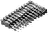 12PCS T5-T40 Torx Screwdriver Bit Set S2 Steel Magnetic Tamper Proof Star Security Torx Head Screwdriver Bits 1/4 Inch Hex Shank Screw Driver Dril...