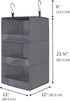 GRANNY SAYS 3-Shelf Hanging Closet Organizer and Storage, Collapsible Hanging Closet Shelves, Hanging Organizer for Closet & RV, Gray, 29 ½" H X 1...