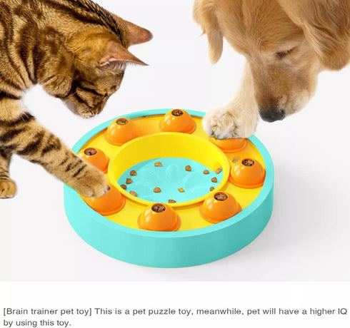 Slow Feeder Dog Bowls for IQ Training and Brain Stimulation ,Dog Puzzle Toys Interactive Mentally Stimulating Treat Dispensing Toys for Large, Med...