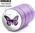GRAPHICS & MORE Butterfly with Flowers Tire Rim Wheel Aluminum Valve Stem Caps...