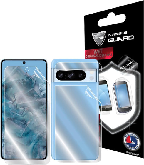 IPG for Google Pixel 8 Pro FULL BODY Hydrogel Protector Invisible Touch Screen Sensitive Ultra HD Clear Film Anti Scratch Skin Guard - Smooth/Self...
