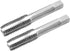 uxcell Metric Hand Tap M12 Thread 1.75 Pitch 4 Straight Flutes H2 Alloy Tool Steel Bottom & Taper Screw Tap Set Tapping Tools for Repairing 1 Pair...