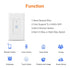 Smart Wifi Switch, Wireless Smartphone Remote Control Wall Light Switch, Compatible with Alexa Google Home IFTTT Android IOS from Anywhere Timing ...