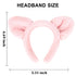 Ondder 5 Pack Bear Ears Skincare Headband for Washing Face Fuzzy Makeup Headband Cute Fur Spa Face Wash Make Up Headband Head Bands for Women’s Ha...