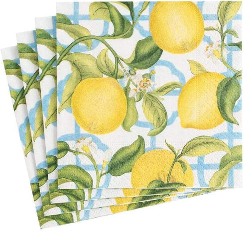 Caspari Cocktail Napkins Seville Paper in Ivory-20 Per Package, (11910C)...