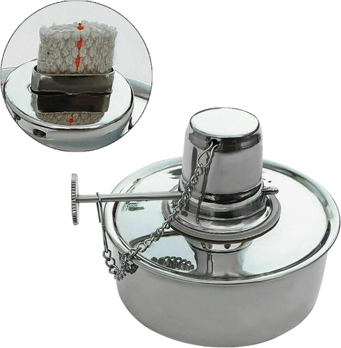 Dental Alcohol Lamp Stainless Steel Alcohol Burner Lamp Dental Lab Equipment Heating Come with Metal Cap 100ml DS-1456...