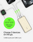 Belkin BoostCharge USB-C Portable Charger 10k Power Bank w/ 1 USB-C Port and 2 USB-A Ports with USB-A to USB-C Cable for iPhone 15, 15 Plus, 15 Pr...