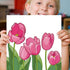 Dynippy DIY Oil Paint by Numbers for Beginner Framed Colourful Canvas Acrylic Oil Easy Painting Kit for Adults Childrens 8x8 inch - (Pink Flower)...