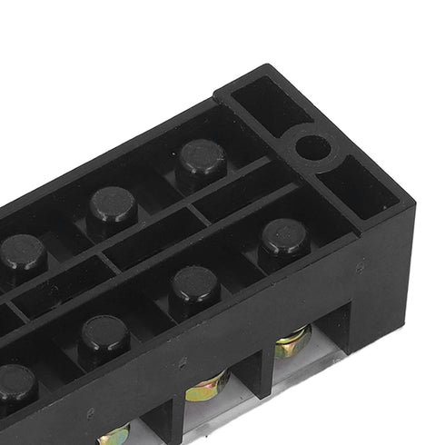2pcs 60A 600V Terminal Strip, Dual Row Screw Clamp Wire Terminal Block with Clear Cover for Bridge Lighting, Connectors for Electrical Cables for ...