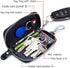 Car key Case Leather Pocket Key Organizer Case Smart Key Chain Remote Key Metal Hook Key Ring Zip Wallet Card Holder...