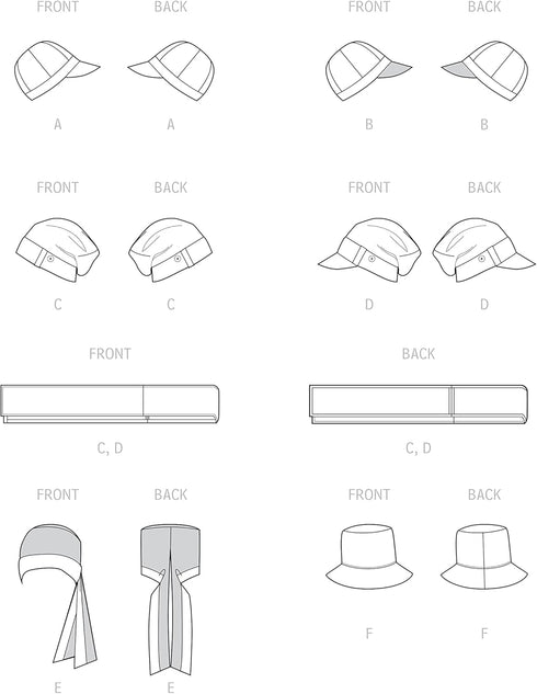 Simplicity Chemo Head Coverings Sewing Pattern Kit, Code S9491, Sizes S-M-L, Multicolor...