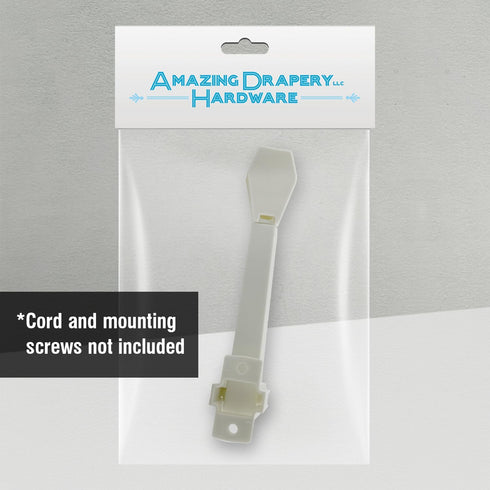 Amazing Drapery Hardware Spring Loaded Cord Tensioner for Cord Loops - Ivory, Wall or Floor Mount - 1 Pack...