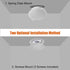 Facon 4.5inch 12V LED RV Puck Light - DLFST4-008/RVR4H-MH34, 3400K Warm White, Full Aluminum Recessed 12Volt Interior Ceiling Lights for RV, Campe...