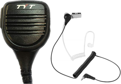 VMUKSAN TYT IP54 Rainproof Shoulder Remote Speaker Mic for MD-380/UV380 UV8000D/E,Baofeng,AnyTone,Kenwood DMR/Analog Ham Radio with Acoustic Tube ...