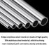 5/16" OD 304 Stainless Steel Tube, Thickened 304 Stainless Steel Seamless Tubing Round Metal Pipe, 7.87" Length Industrial Metal Straight Tube, 4 ...