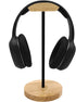 Headphone Stand Nature Wood & Aluminum Headset Hanger Mount Hook Gaming Holder Desktop Earphone Artful Functional Craftmanship Stand for All Heads...