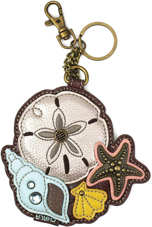 CHALA Ocean Collection Women's Decorative Key Fob/Coin Purse Accessory (Sand Dollar)...