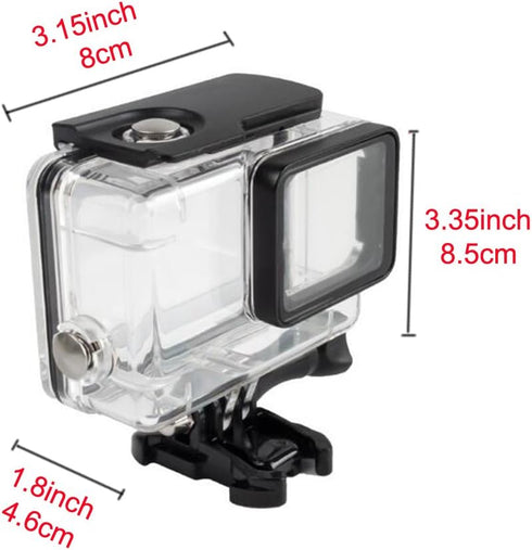 Housing Case, Walway Waterproof Protective Diving Housing Cover Shell Mount for GoPro Hero6 Hero5 Action Camera, with Bracket & Quick Release, 45m...