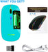 Wireless Bluetooth Mouse for Laptop, Rechargeable Mouse 2.4G USB Optical Wireless Mouse, LED Slim Dual Mode(Bluetooth 5.0 and 2.4G) Wireless Mouse...