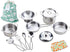 Play Pots and Pans Toys for Kids - Kitchen Playset Pretend Cookware Mini Stainless Steel Cooking Utensils Development Toys for Toddlers & Children...