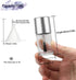 6PCS Empty Nail Polish Bottles with Brush, Empty Refillable DIY Glass Nail Polish Bottles with Funnel & Mixing Balls (15ML, Silver)...