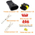 20 Kits 3 Pin Connector Automotive Electrical Connectors Quick Connect 3 Pin Wire Connectors Waterproof Connector 3 Way Wire Connector...