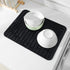 Silicone Dish Drying Mat for Multiple Usage,Easy clean,Eco-friendly,Heat-resistant Silicone Mat for Kitchen Counter or Sink,Refrigerator or drawer...