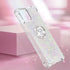 Phone Case for Samsung Galaxy A04E /A03/M04/F04,Shockproof Clear Quicksand Glitter with Bling Diamond Ring Stand,Cute Women Girls Case for Galaxy ...