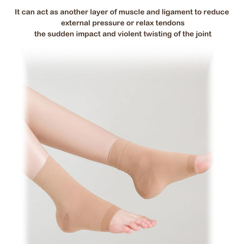 Ankle Compression Socks, Effective Foot Compression Sleeve for Foot Pain Relief, Swelling, Plantar Fasciitis, Sprain, Neuropathy - Foot Support fo...
