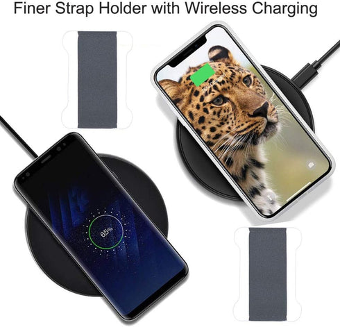 Cellphone Strap Holder for Back of Phone - Ultra Slim Universal Loopy Phone Grip Finger Strap Holder with Adhesive to Stick on (Black 2 Packs)...