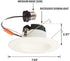 Westinghouse 5141100 11 Watt (80 Watt Equivalent) 5-6 Inch Recessed LED Downlight with Color Temperature Selection, Dimmable, ENERGY STAR, Medium ...