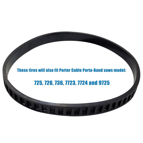 650721-00 Bandsaw Rubber Tires for Dewalt DCS374 DWM120 DW328 DW328K DW329 DW329K and D28770 Type 1 Replacement Pulley tire...
