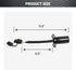 Oyviny 7 Way Blade to 4 Way Flat Trailer Adapter, Single-Function 7 Way Round to 4 Pin Trailer Wiring Connector 11.6 Inches...