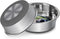 Stainless Steel Anti-Slip Dog Bowls,Non-slip Stainless Steel Pet Bowl with Foot Mat - Perfect for Mess-free Mealtime,Quiet Pet Bowls for Cats and ...