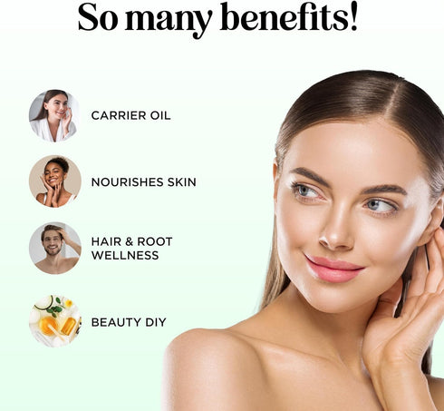 Avocado Oil For Hair and Skin - 100% Pure Avocado Oil for Skin and Nail Care plus Dry Hair Treatment and Facial Oil Moisturizer - Natural Hair Oil...