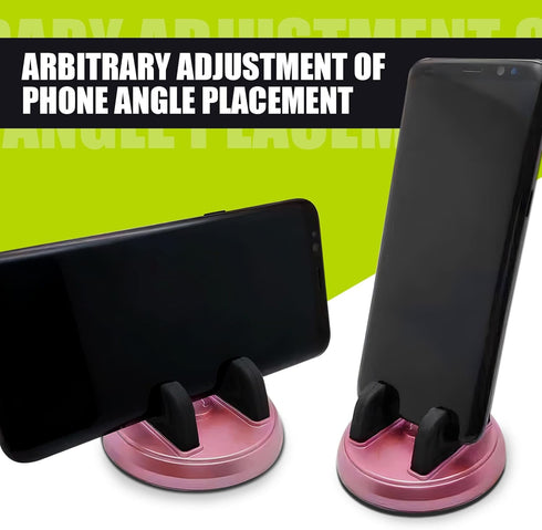 1 PC Car Dashboard Mobile Phone Holder, 360° Rotatable Mobile Phone Holder, Non-Slip Center Console Desktop Navigation Holder Compatible iPhone Sm...
