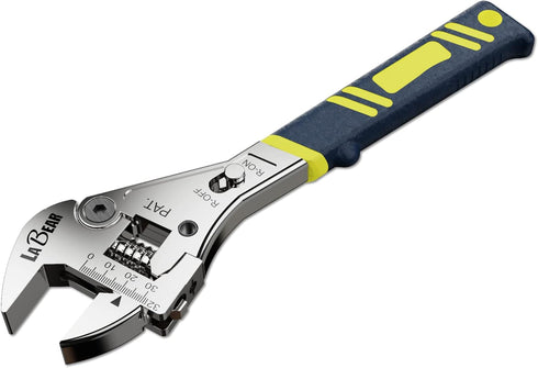 LABEAR- 8 Inch long x 1inch(25mm) Adjustable Ratchet Wrench...