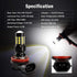 2800 Lumens Extremely Bright H11 H8 H16 LED Fog Light Bulbs for DRL or Fog Lights, DOT Approved, 6000K Xenon White (Pack of 2)...
