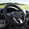 Breathable Stretch Elastic Steering Wheel Cover, Cool in Summer and Warm in Winter, Soft Microfiber Ice Silk Cloth Fabric, Universal 14.5-15 in, F...