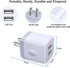 FiveBox Charger Block, USB Wall Charger, 3Pack Dual Port 2.1Amp Fast Charger Brick Base Adapter Charging Cube Plug Box for iPhone 16e 16 Pro Max 1...